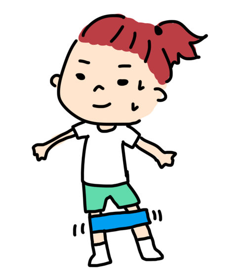 ゴムでエクササイズ