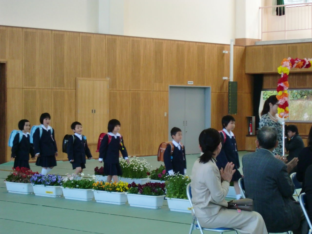 ランドセルで入学式 大浦からの便り