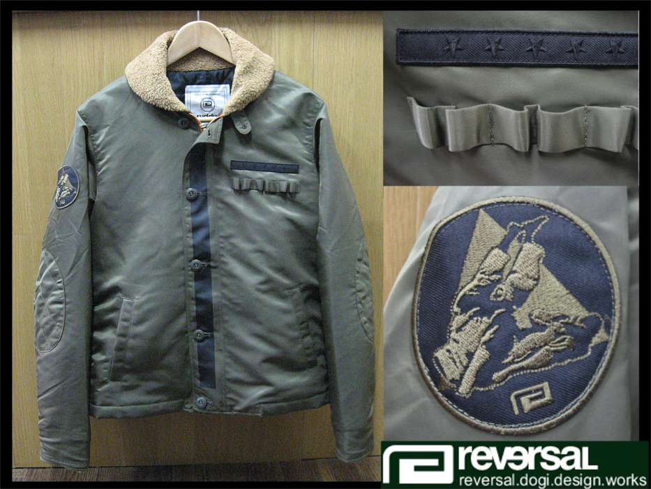 高品質でタフなナイロン!【REVERSAL】N-1 デッキジャケット 高品質でタフなナイロン!【REVERSAL】N-1 デッキジャケット