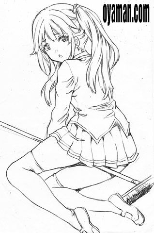 お掃除JK