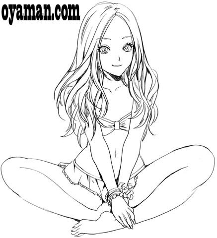 ひらひら水着の女の子