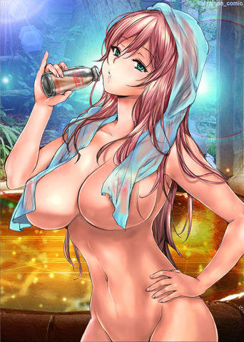 風呂上がりお姉さん