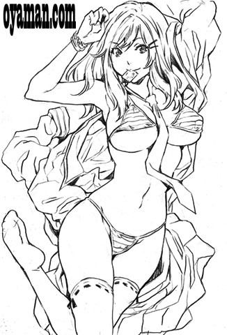 寝そべるJK