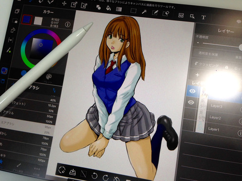 ipad pro 作業画面