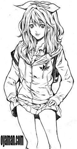$尾山泰永の漫画生活-パーカーJK