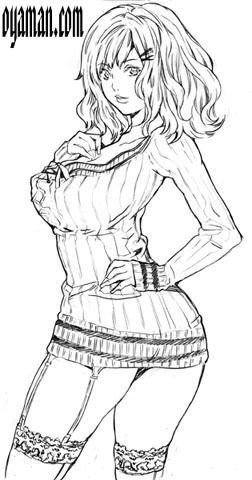 縦セーターギャル
