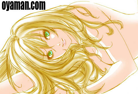 寝起きの女の子 カラー