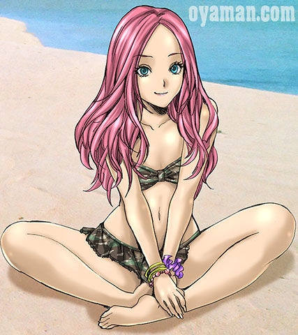 ふりふり水着の女の子