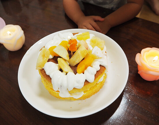 2歳の手作り誕生日ケーキ