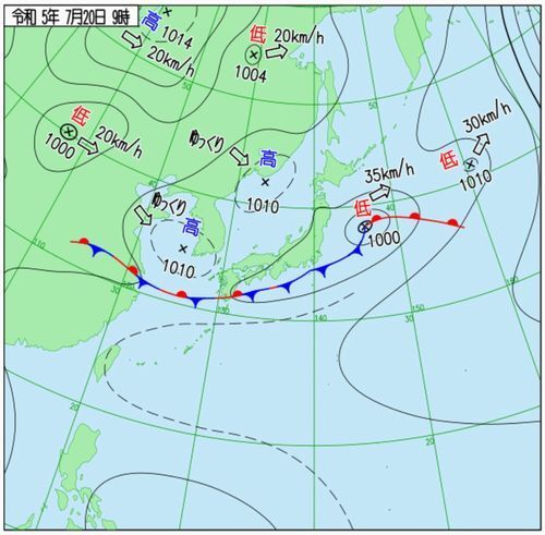 天気図を見ると