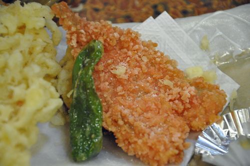 天麩羅には多めにかけます
