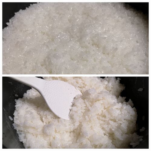 炊けました
