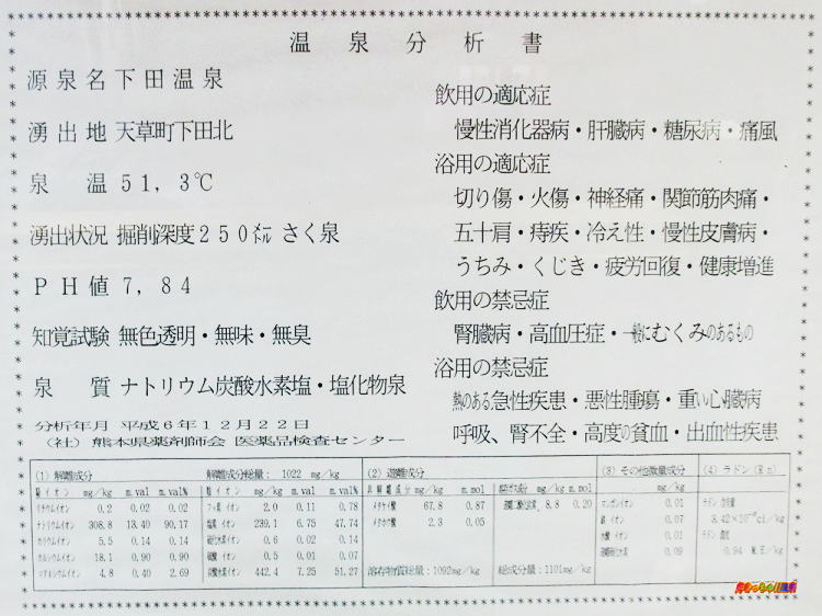 熊本県 天草下田温泉センター 白鷺館 公衆浴場 好きっちゃ 温泉