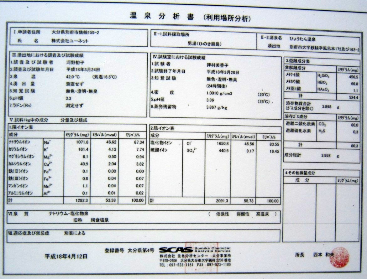 大分県・鉄輪温泉「ひょうたん温泉」 ＜家族風呂＞ : 好きっちゃ!! 温泉