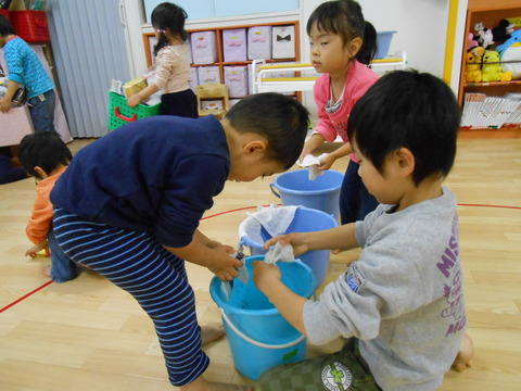 幼児掃除