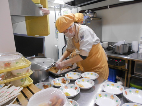 給食室の様子