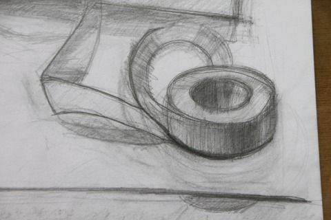 『スピーディにズンズン』5/25の鉛筆デッサン／基礎コース : 絵画教室 OZ