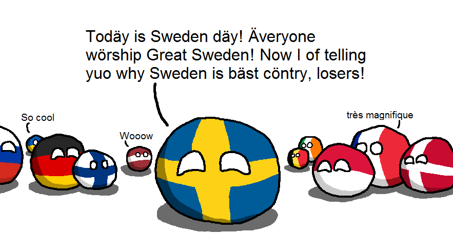 Sweden Is Best Day ポーランドボール 万国旗
