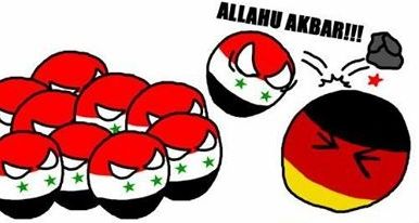 Allahuakbar Macht Frei ポーランドボール 万国旗