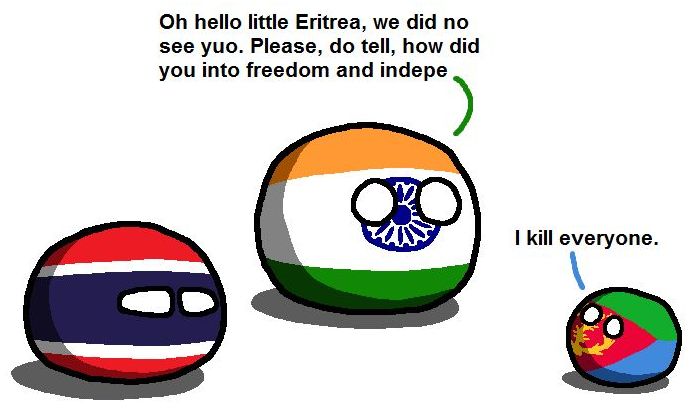 Eritrea Is Batshit Crazy ポーランドボール 万国旗 Eritrea Is Batshit Crazy ポーランドボール 万国旗