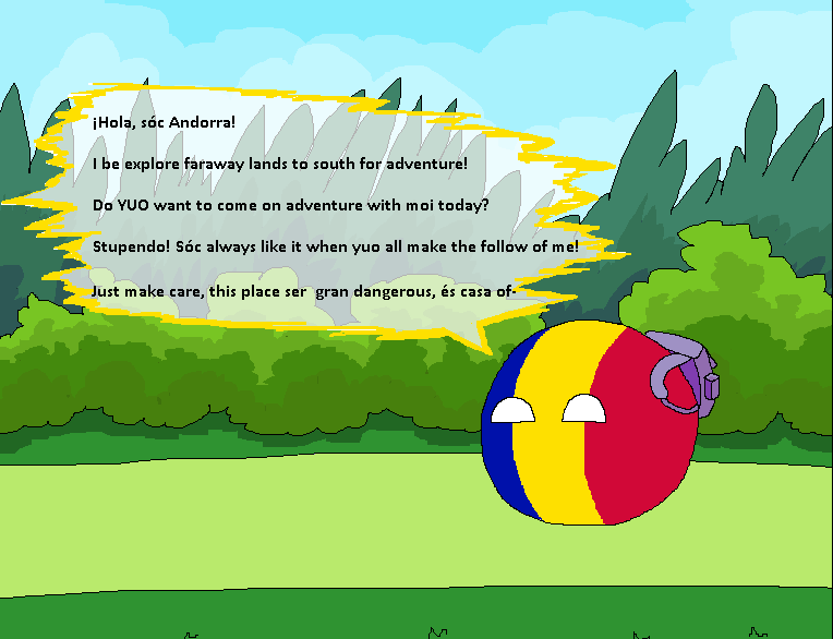 Andorra The Explorer ポーランドボール 万国旗