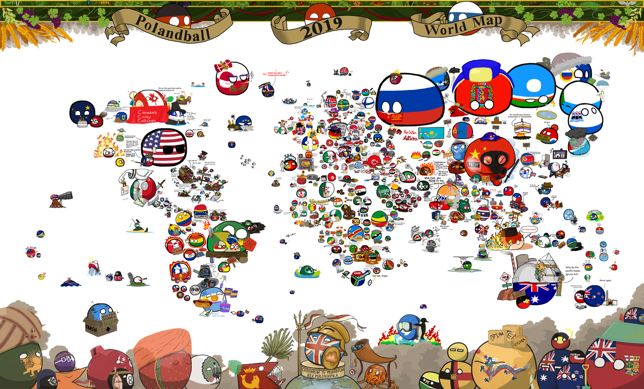 Official Polandball World Map 19 ポーランドボール 万国旗 Official Polandball World Map 19 ポーランドボール 万国旗