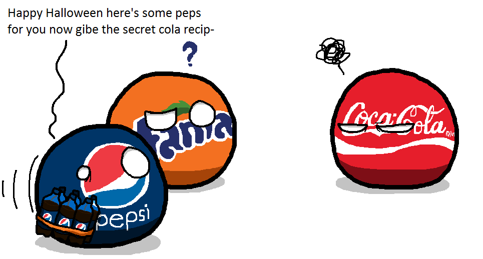 Coca Cola And Pepsi In A Nutshell ノンカントリーボール 万国旗 Coca Cola And Pepsi In A Nutshell ノンカントリーボール 万国旗
