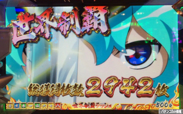 パチスロ戦国コレクション2 2000枚突破率