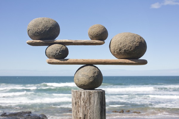 rocks-balancing-on-driftwood--sea-in-background-15308