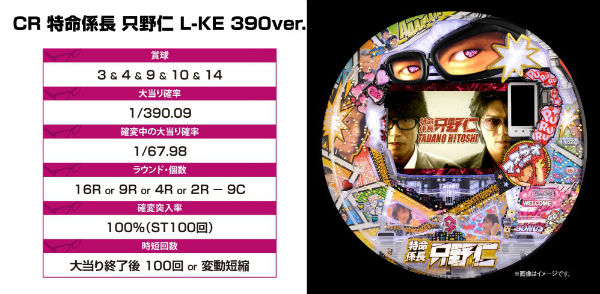 CR特命係長只野仁 スペック