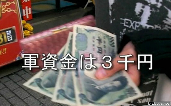 パチンコ打つのに3000円では無理