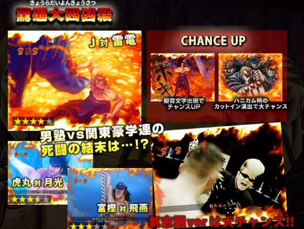 CR魁!!男塾 演出