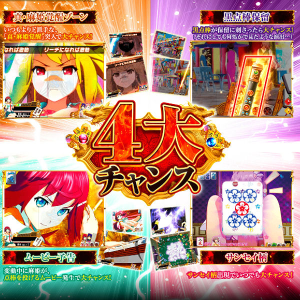 CR麻雀姫伝 4大激アツ演出