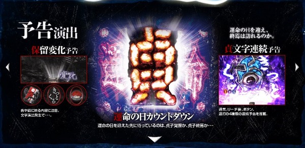 パチンコCRリング3 運命の日 保留変化 運命の日カウントダウンなど
