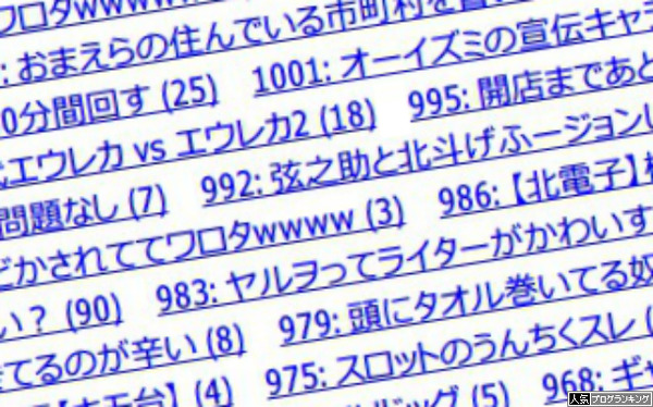 記憶に残っているスレタイ