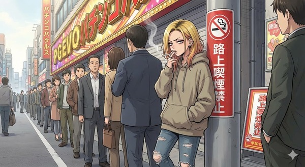 パチ屋さん「並びで路上喫煙を確認した場合は抽選参加をお断りします」