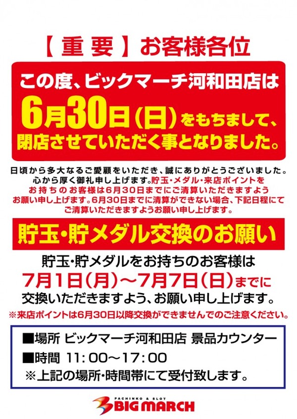ビックマーチ1河和田店