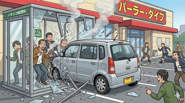 パチンコ店の喫煙所に76歳女性が運転する軽自動車が突っ込む　喫煙所にいた50代女性が大けが