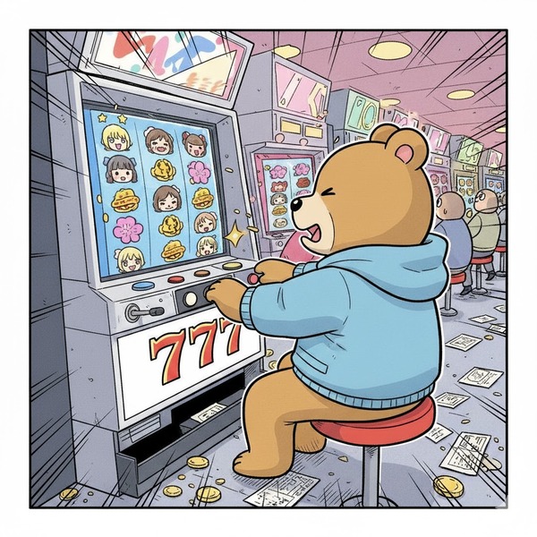 【悲報】クマが怖くてパチンコ屋行かなくなった…