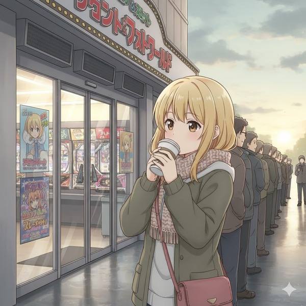 【勝ち組】朝パチ屋に並びながら出勤していく奴らを見ながら飲むコーヒーがうますぎて草ァｗｗｗｗｗｗｗ