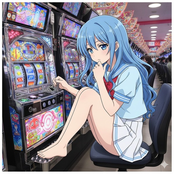 デスノートのLみたいな姿勢でパチンコを打つ人が発見されるｗｗｗｗｗｗ