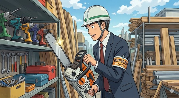 チェーンソーなどの備品を盗み換金してパチ屋へ　尼崎市職員都市整備局の一般職員を懲戒免職
