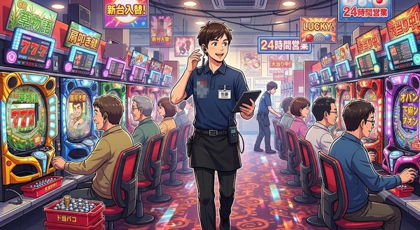 勤め先のパチンコ店で客の現金7万7000円入りの財布を盗む。元アルバイトのタクシー運転手（36）を逮捕
