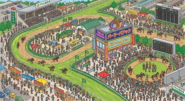 競馬場内にパチンコ店を作って打ちながらレース観れるようにしたら流行りそうじゃね？