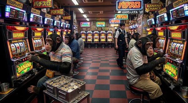 【超急募】パチ屋で隣にチンパンジーが座ってきた時の対処法を教えて欲しい