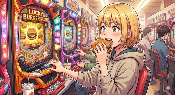 【朗報】打ち子さん、打ちながらマックを喰らうｗｗｗ