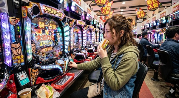【悲報】「食べパチ」という軽食食べながら遊技出来るパチ屋が爆誕してしまう…