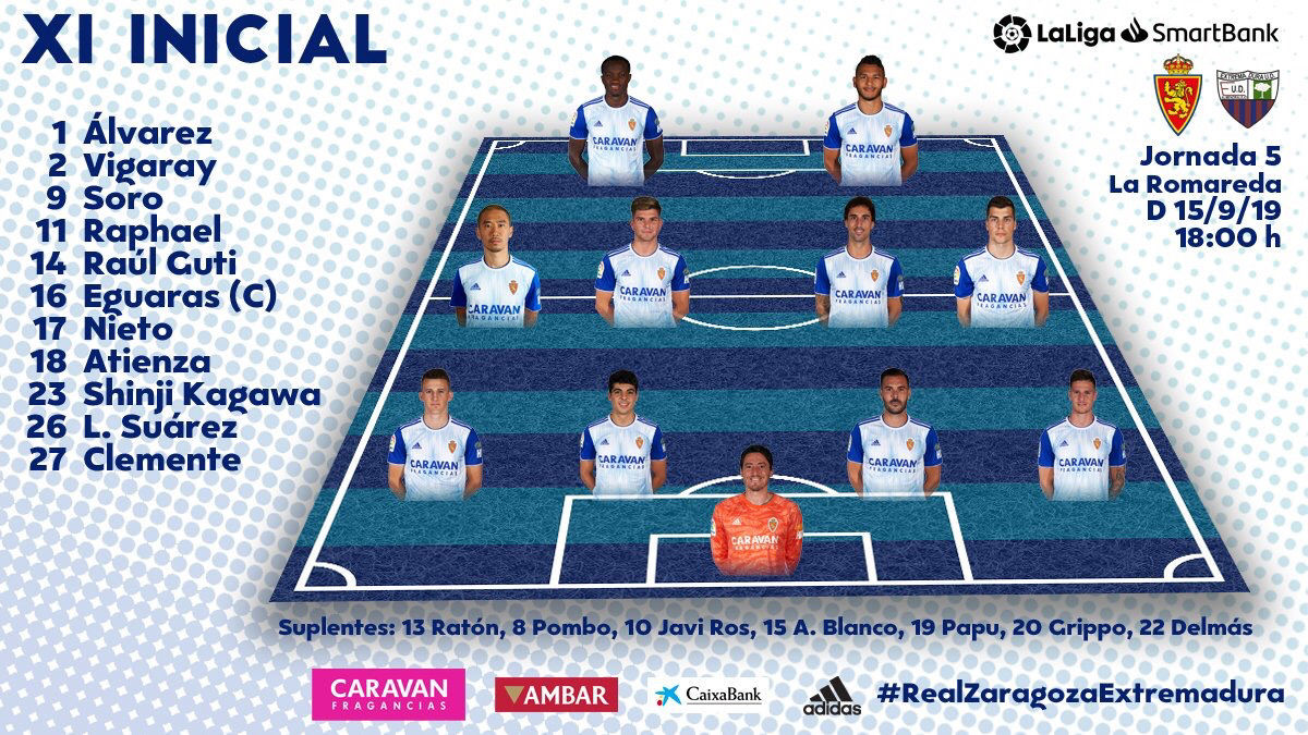 サラゴサ エストレマドゥーラ スタメン発表 香川真司スタメン Samurai Footballers サッカーまとめ