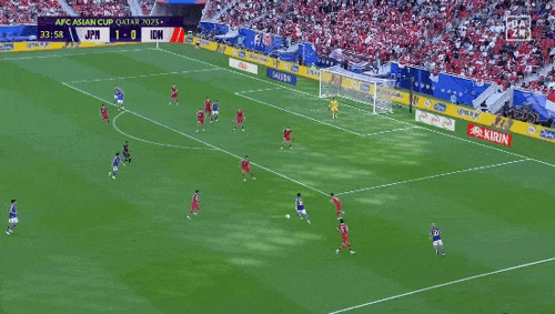 【GIF】インドネシア戦での日本代表の連携が異次元www : SAMURAI Footballers