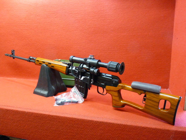 WE ドラグノフ ブラック ガスブローバック ・スコープセット販売中